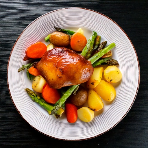 Magret de canard avec légumes printaniers