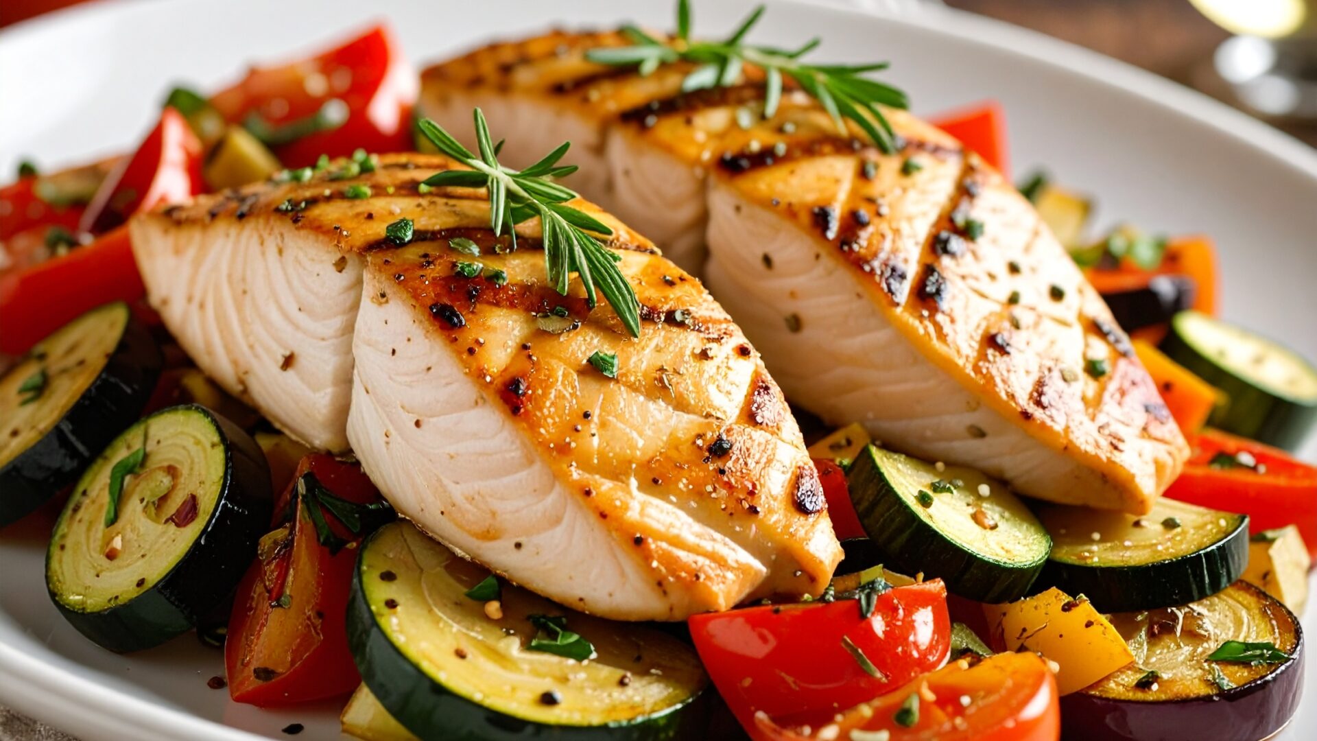 Blanc de poulet et ratatouille
