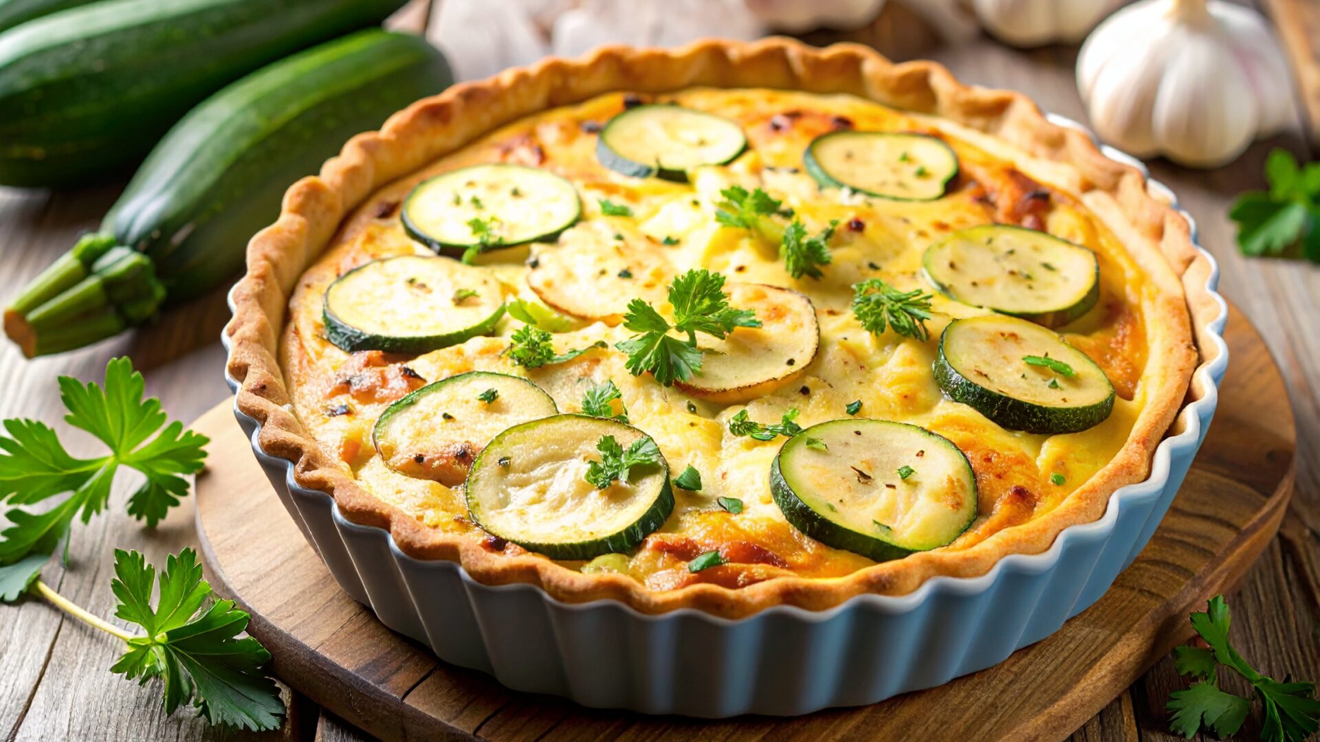 Quiche aux courgettes