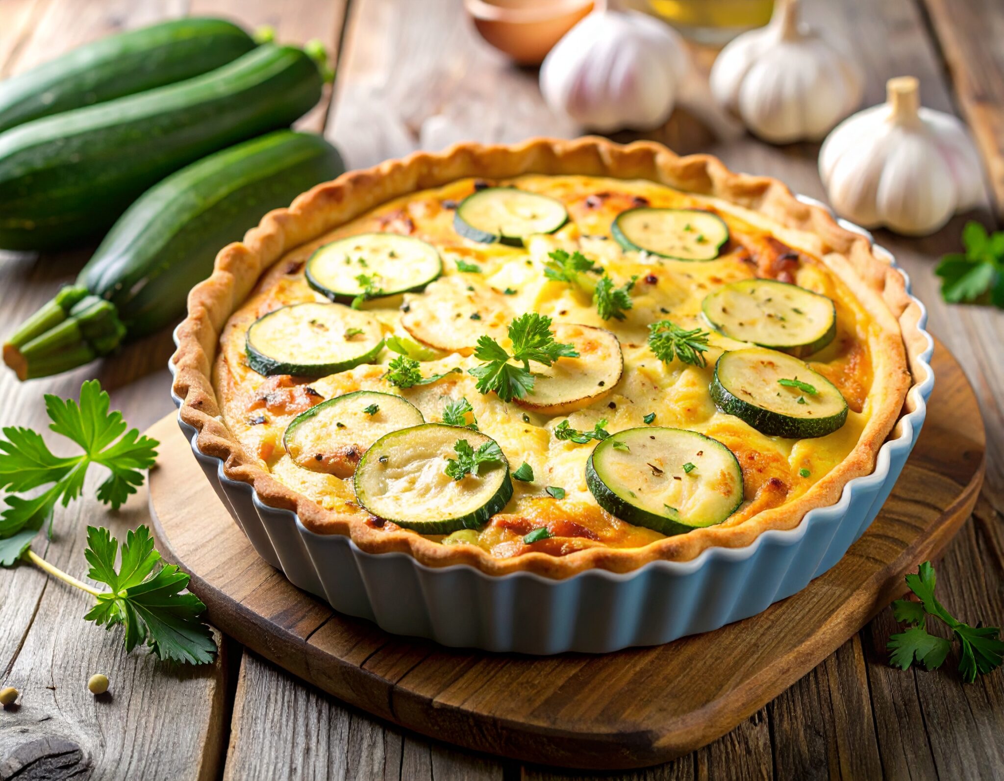 Quiche aux courgettes