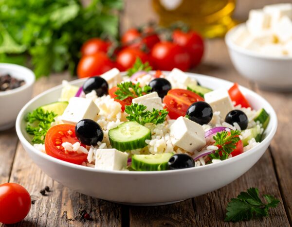 Salade de riz Méditerranéenne