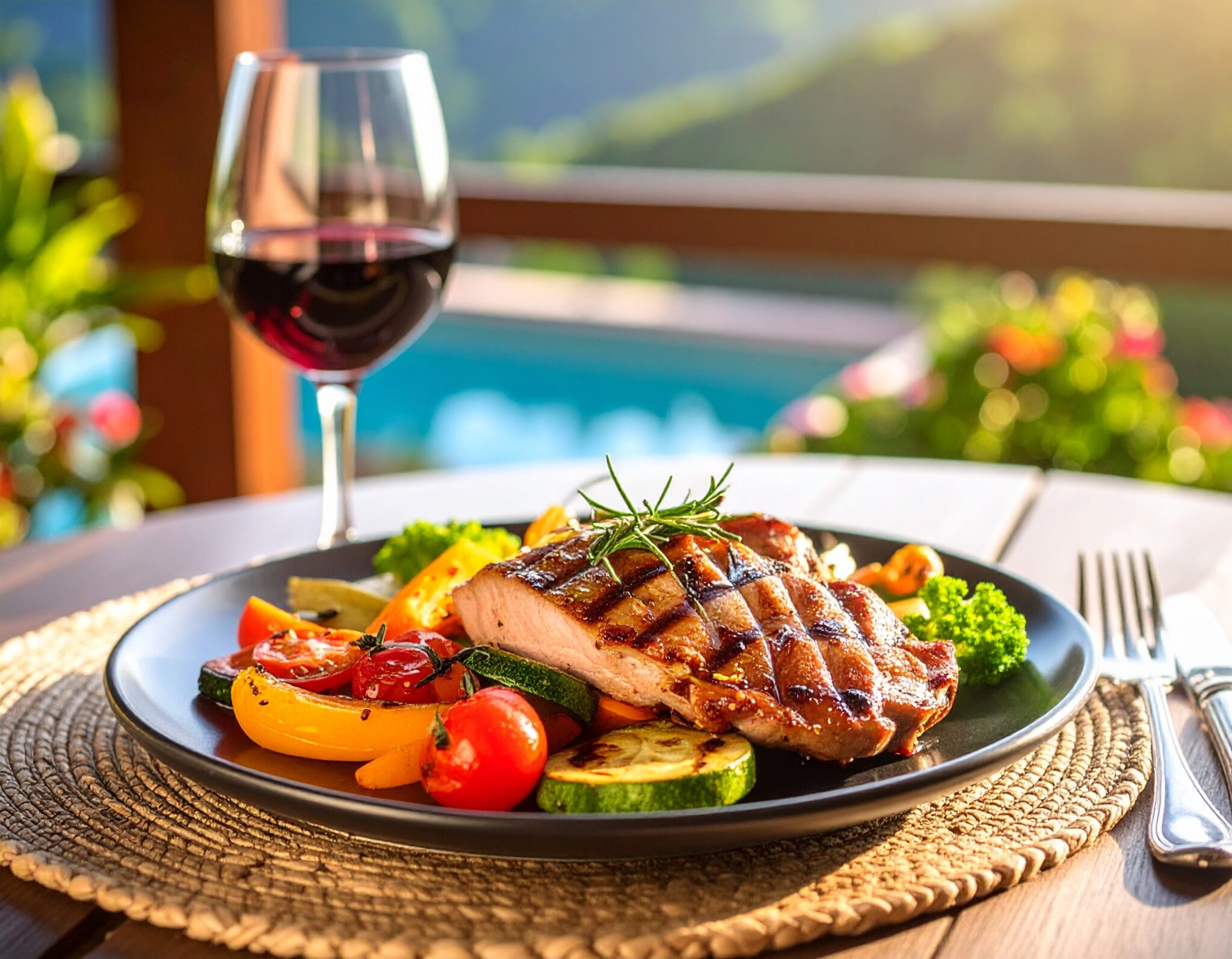 Magret de canard et poêlée de légumes