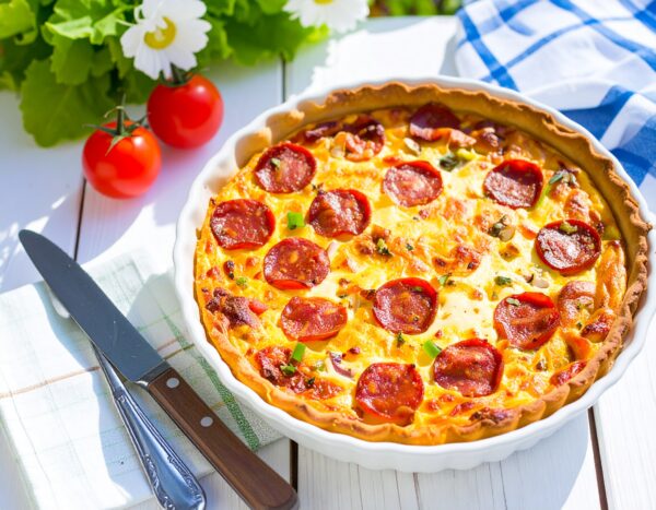 Quiche Chorizo et Poivron