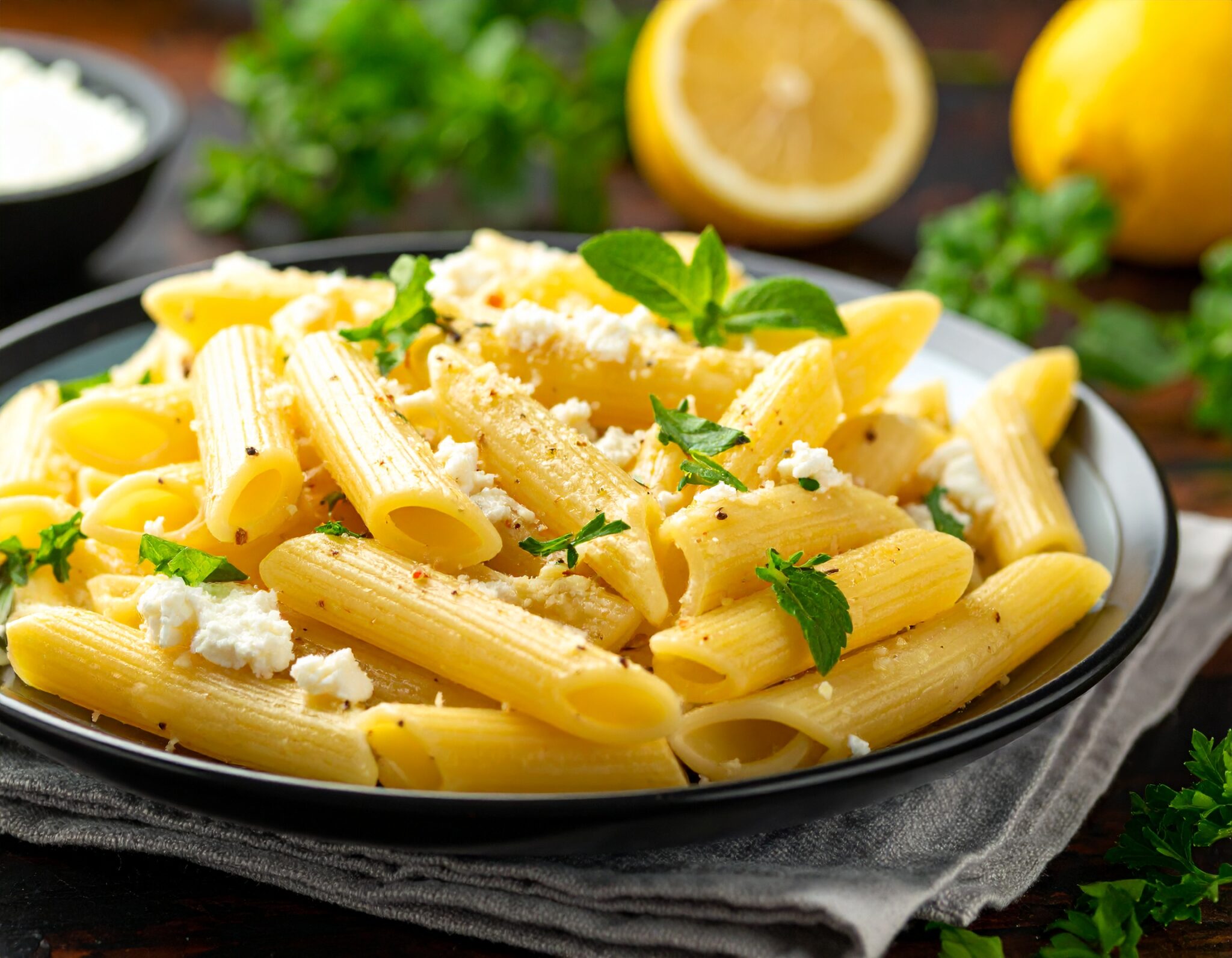 Penne Ricotta et Citron