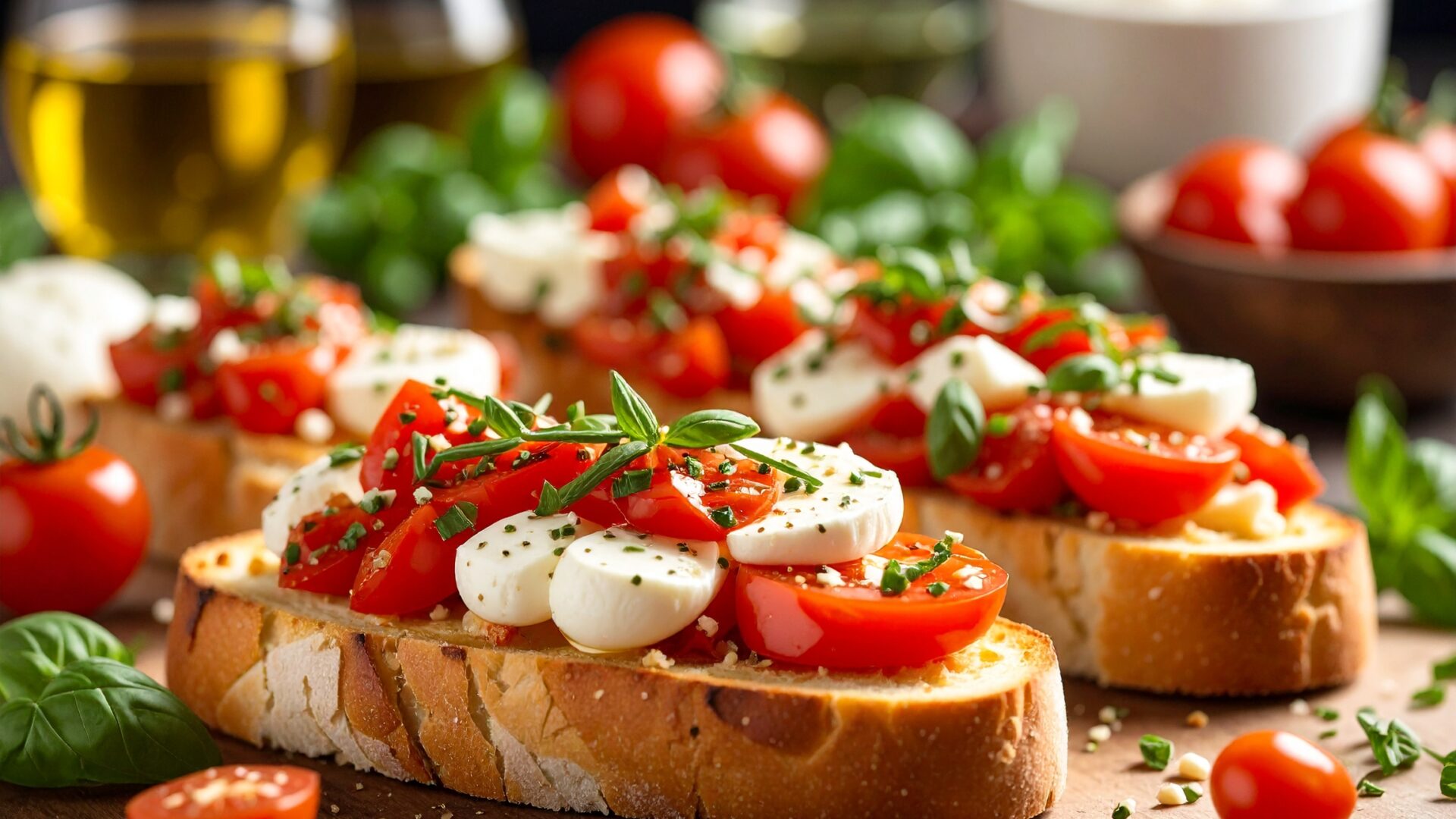 Bruschetta Tomate et Mozzarella