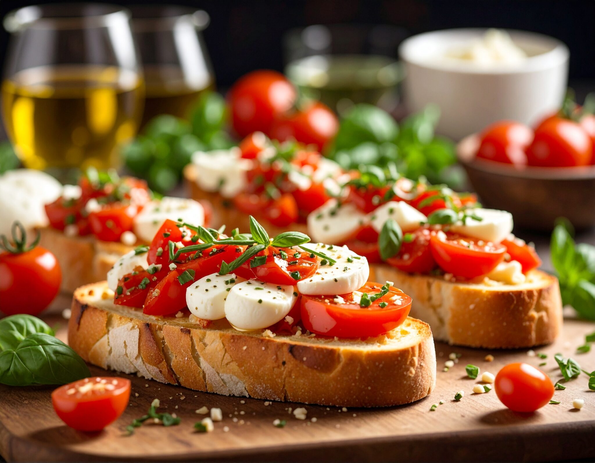Bruschetta Tomate et Mozzarella