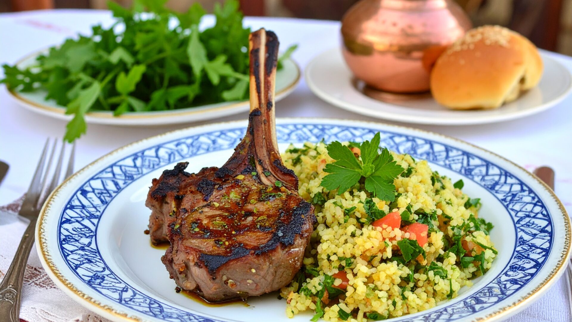 Côtelettes d'Agneau et Taboulé maison
