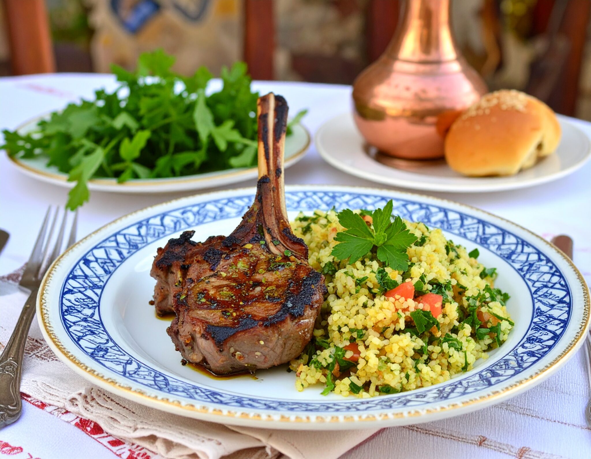 Côtelettes d'Agneau et Taboulé maison