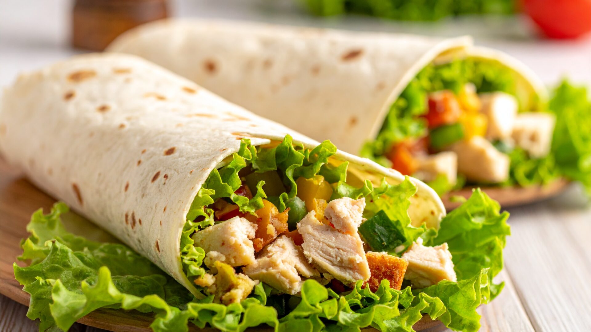 Tortillas de Poulet, avocate et gouda