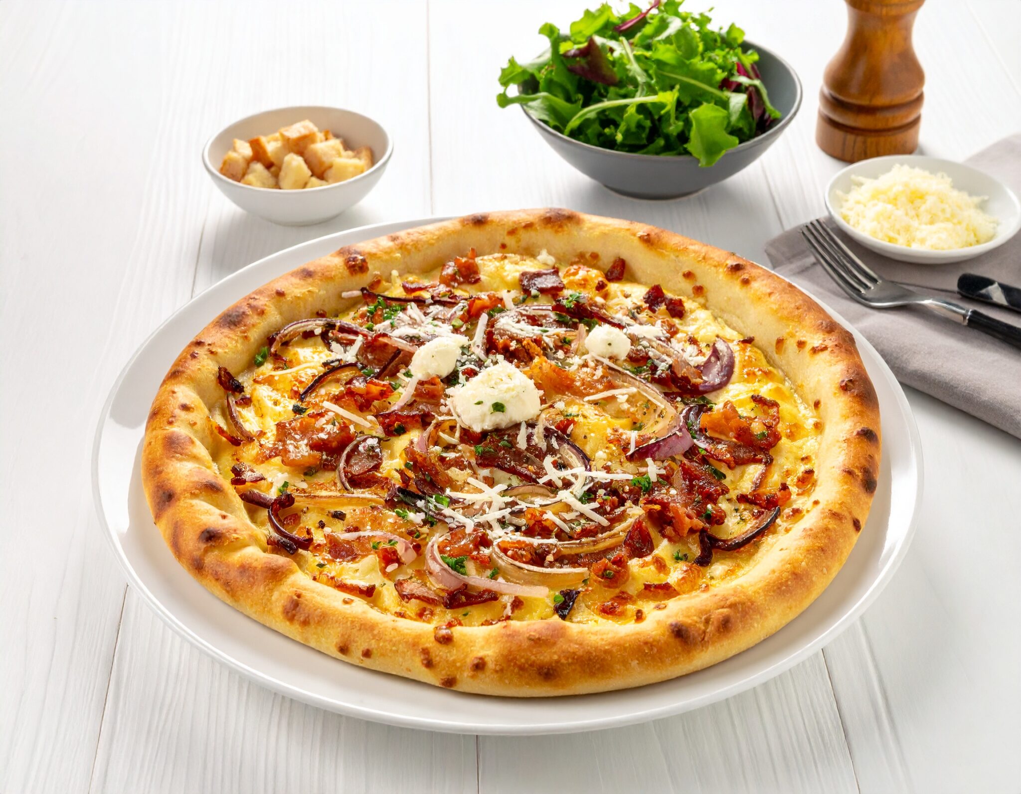 Pinsa version Flammekuech