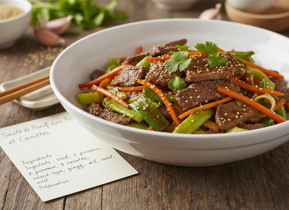 Sauté de boeuf aux légumes